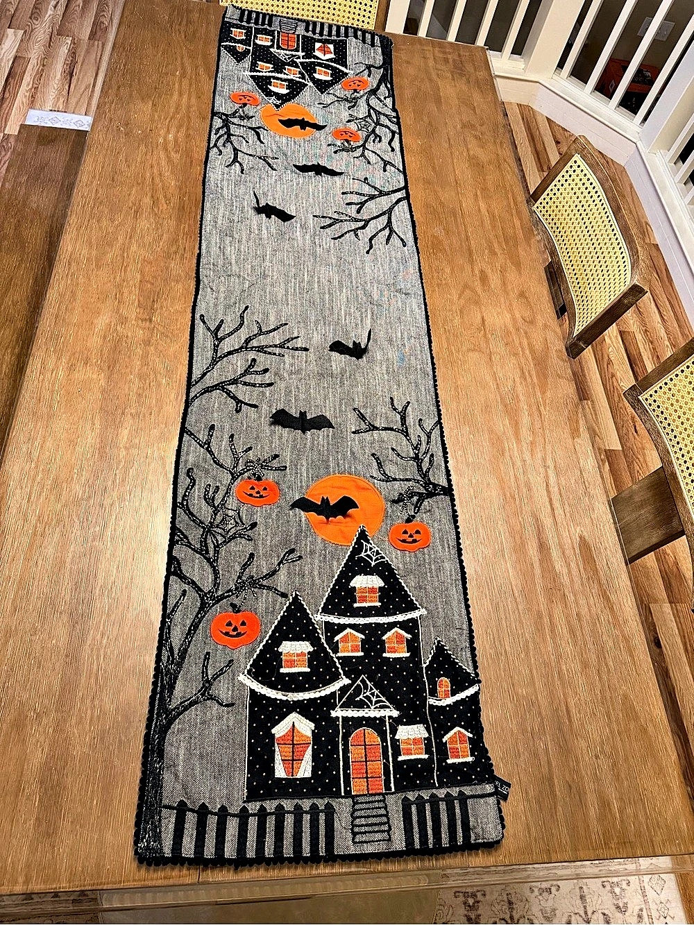 Rachel Zoe Halloween Haunted House Table Runner